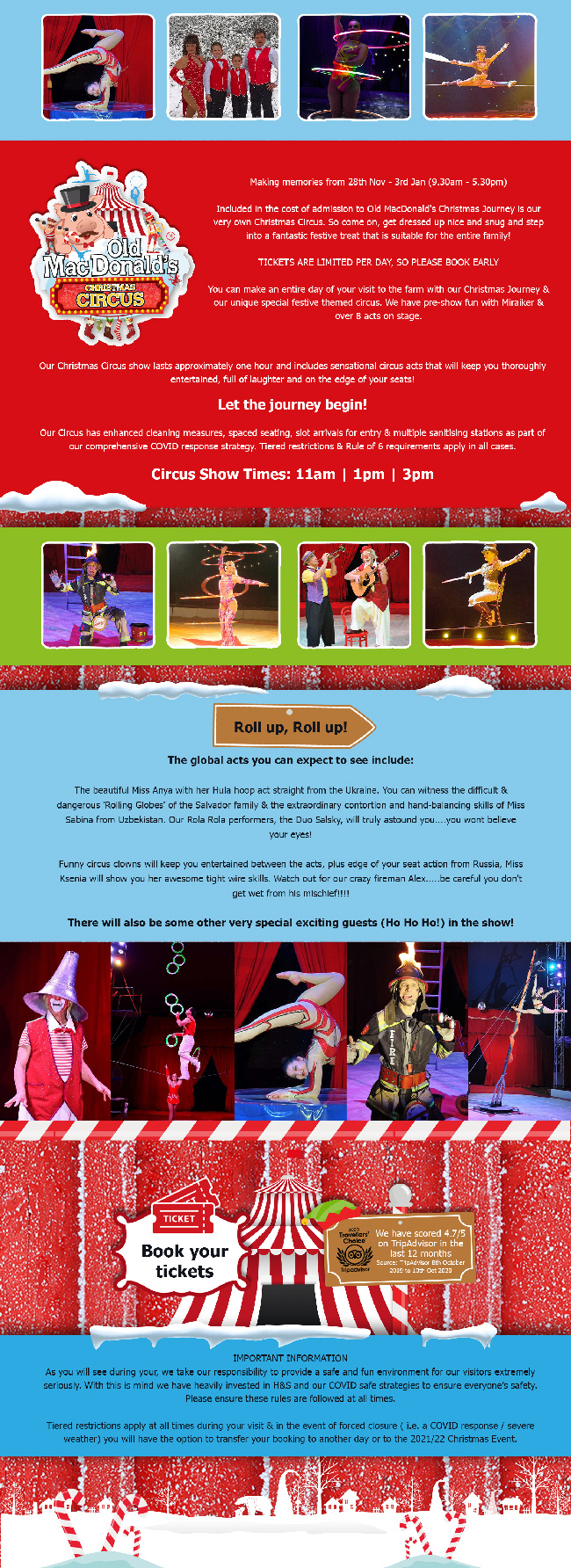 Info on our Christmas Circus...